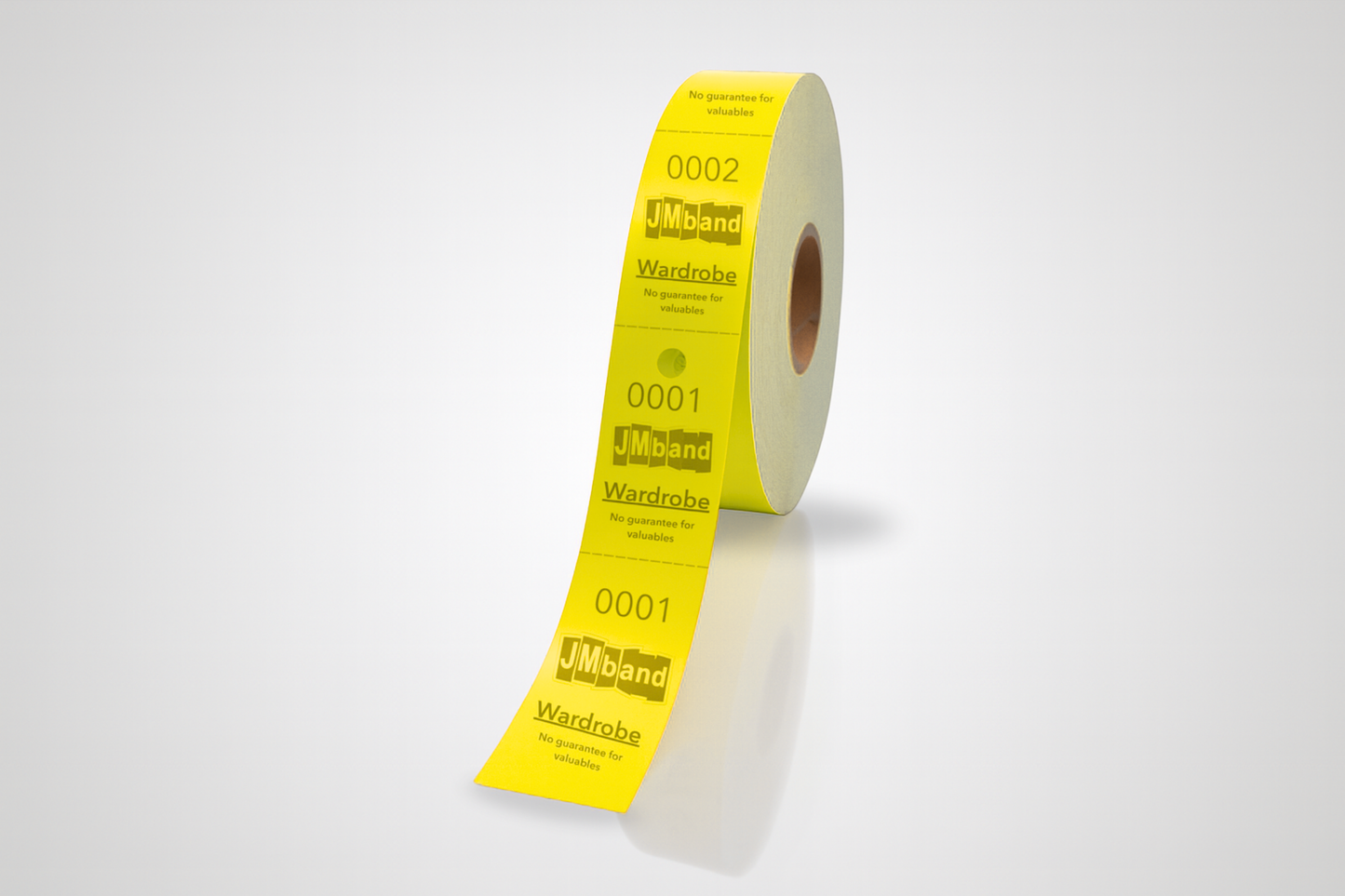 2-Part Cloakroom Tickets with Print