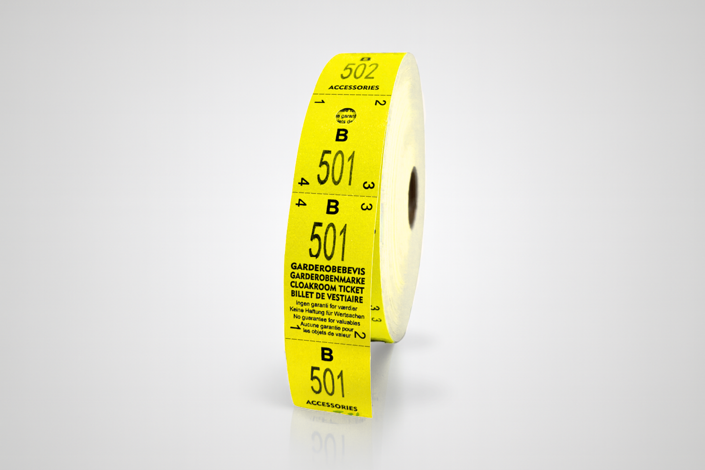 Cloakroom Tickets 3-Parts (500 pcs)