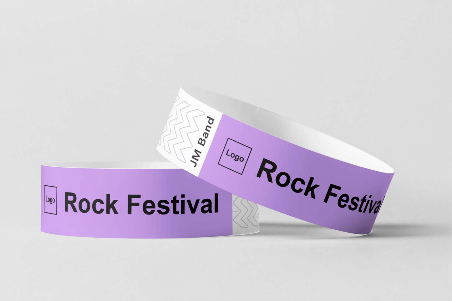 A photo of Printed paper wristbands from JM Band®. Purchase Paper wristbands in Lavender here.