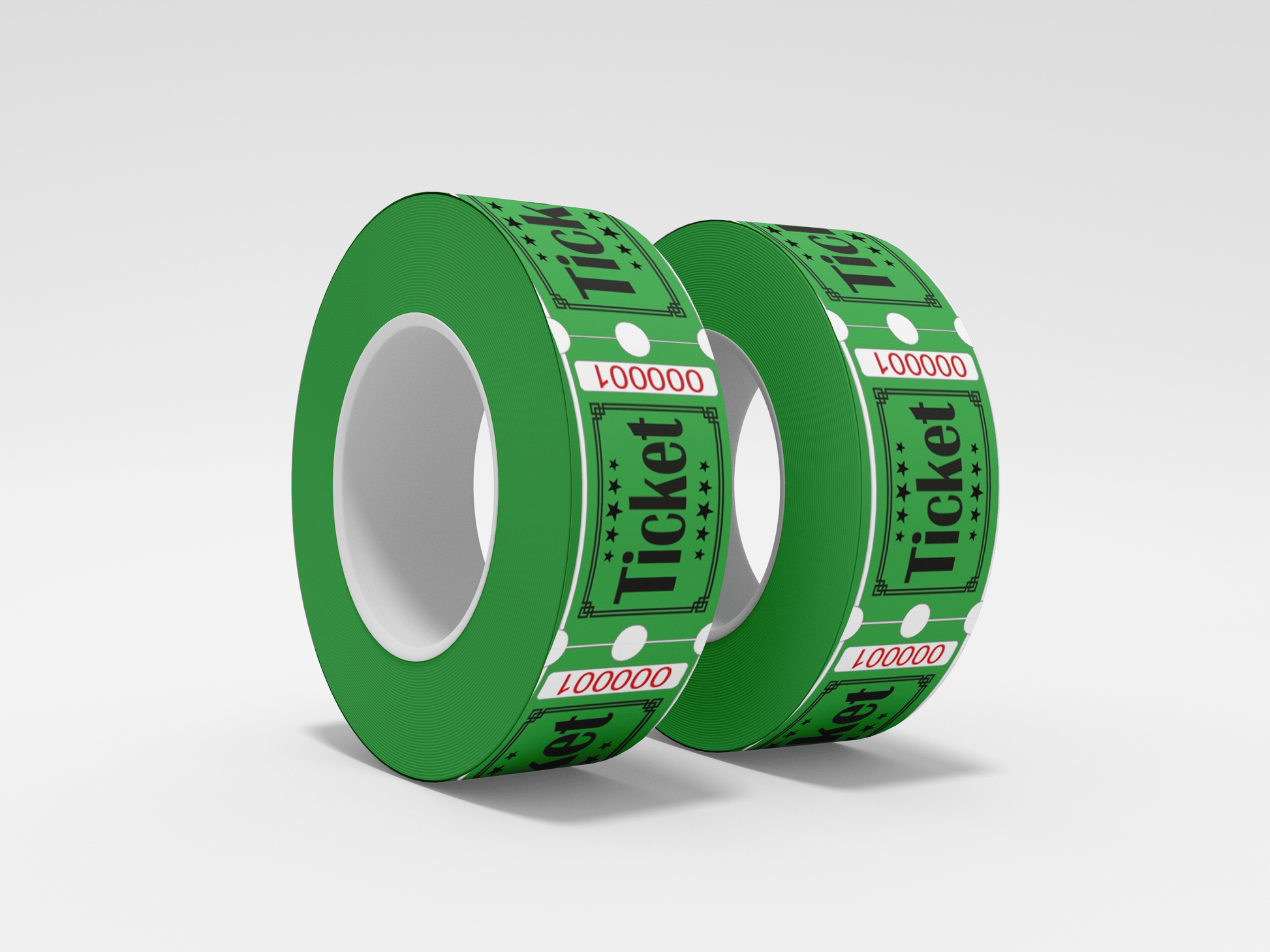 Admission Tickets Roll 1000 X 1 Tickets JM Band® 1 Green