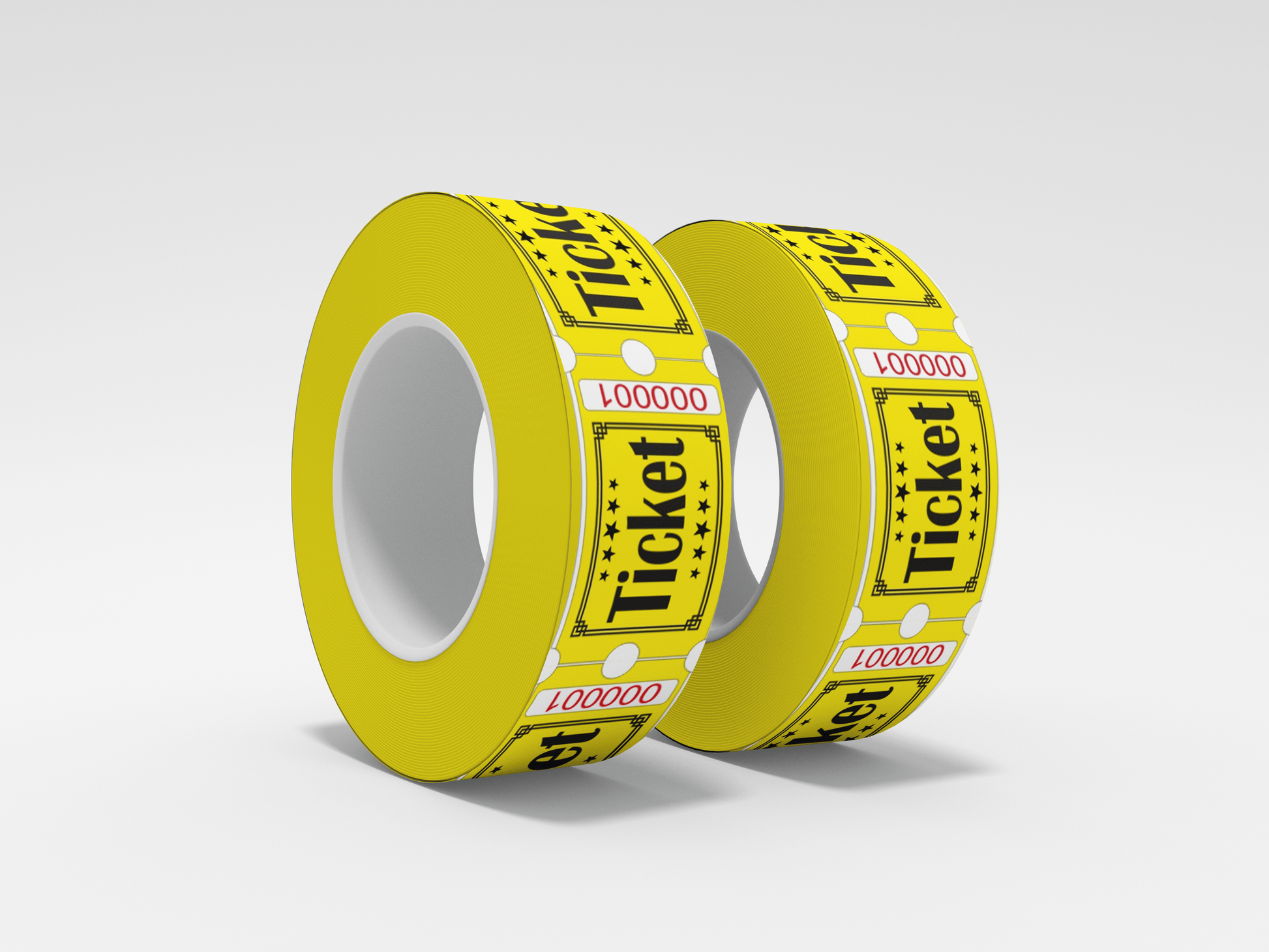 Admission Tickets Roll 1000 X 1 Tickets JM Band® 1 Yellow