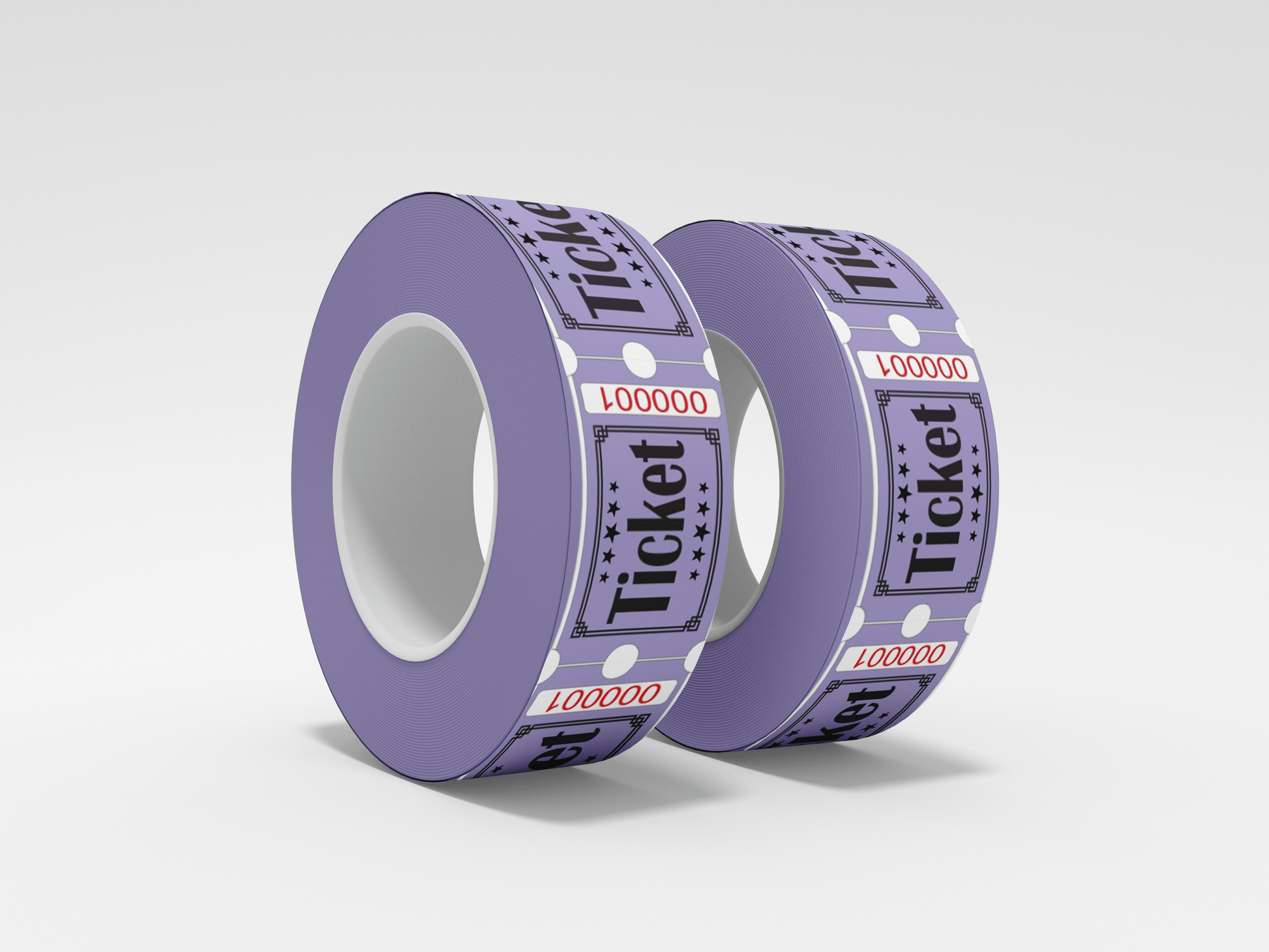 Admission Tickets Roll 1000 X 1 Tickets JM Band® 1 Purple