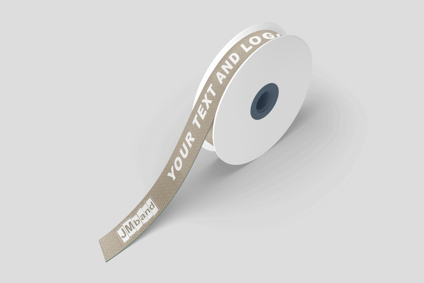 Wstążka prezentowa z tkaniny bambusowej z nadrukiem JM Band®