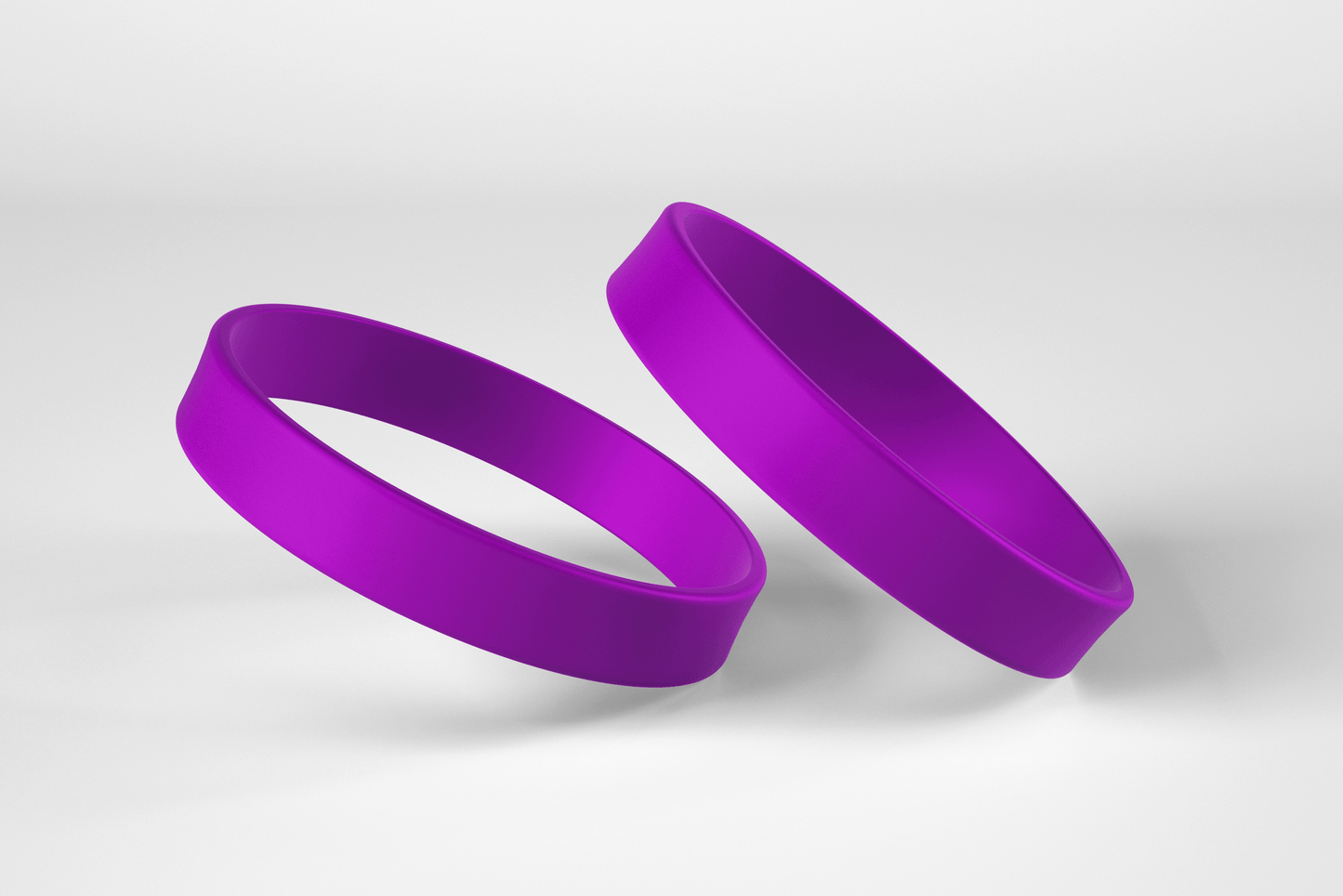 Plain Silicone Wristbands Silicone wristbands JM Band® 1 Purple