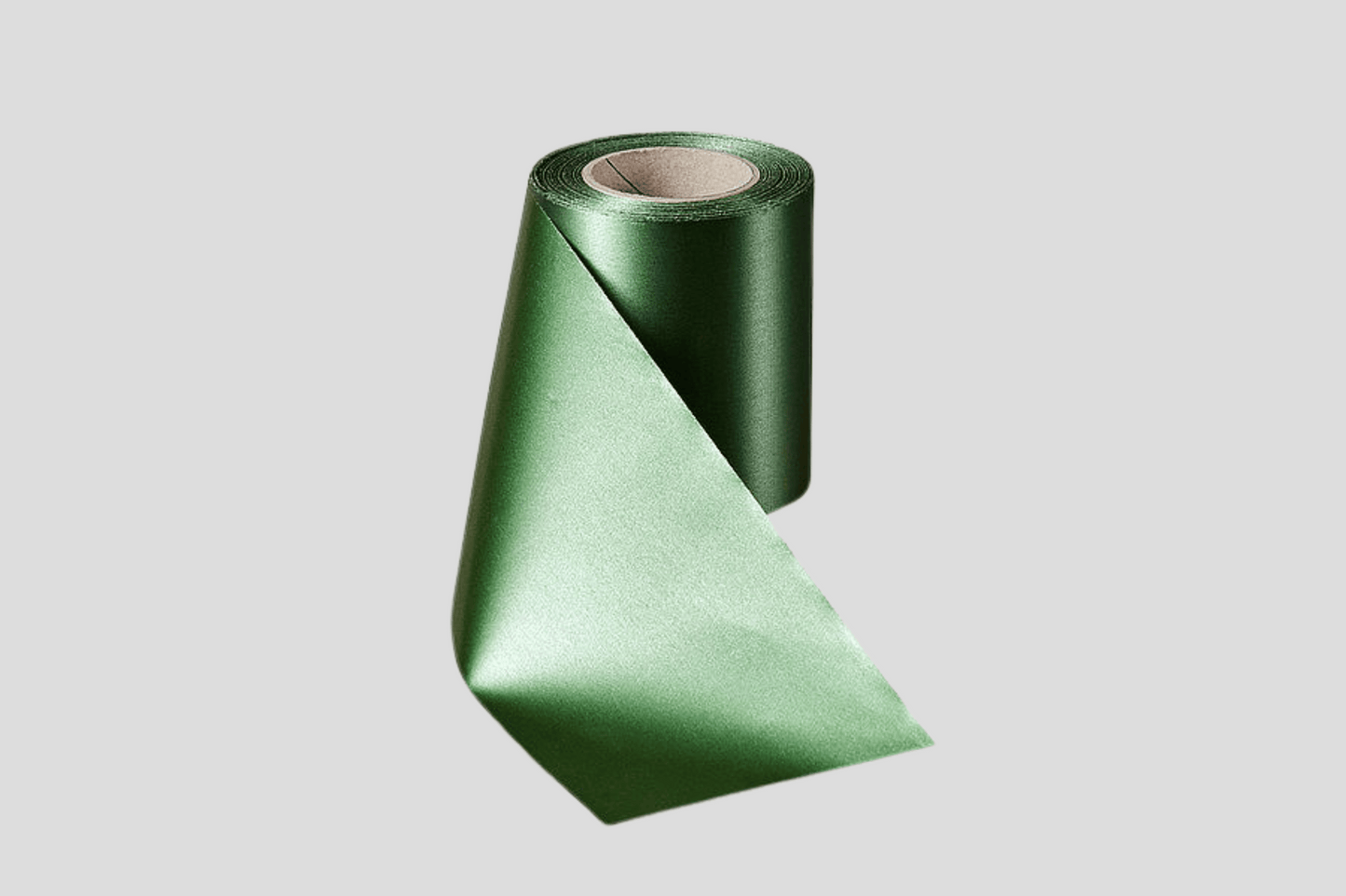 ECO Satin Ribbon Rolls 100 mm Ribbon JM Band® Dark Green