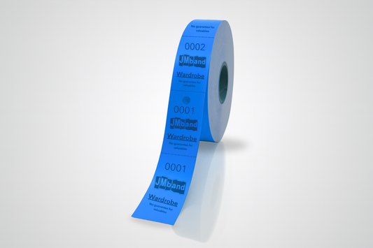 2-Part Cloakroom Tickets with Print