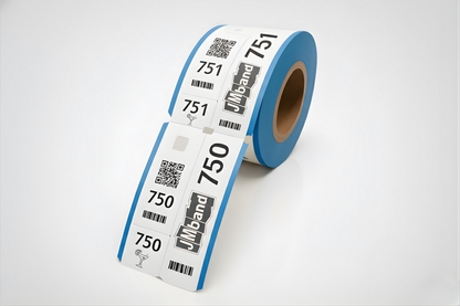 3-częściowe bilety do szatni z nadrukiem