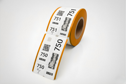 3-częściowe bilety do szatni z nadrukiem