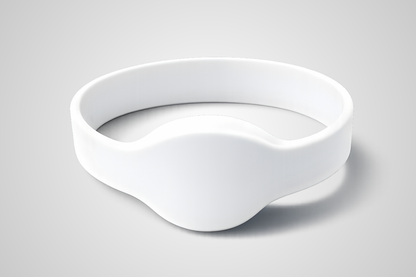 Biała etykieta silikonowa opaska na nadgarstek NFC model JM01 od JM Band®.