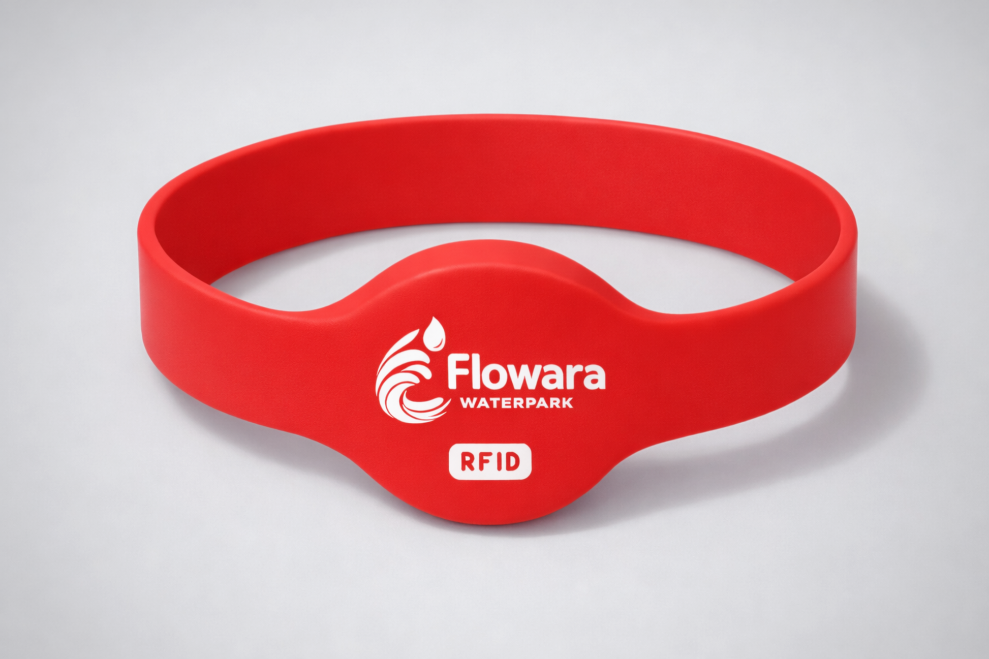 Silikonowa opaska na nadgarstek NFC model JM02 z indywidualnym nadrukiem od JM Band®.