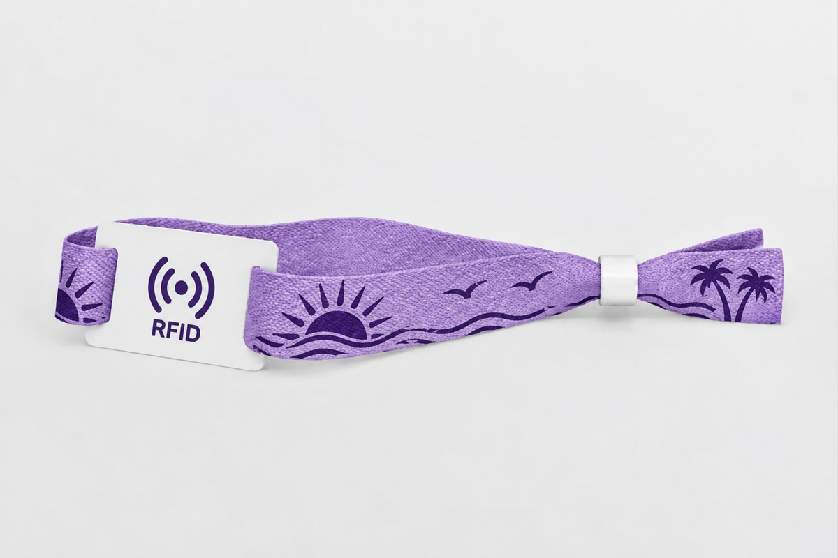 Opaski na nadgarstek z tkaniny bambusowej RFID z nadrukiem