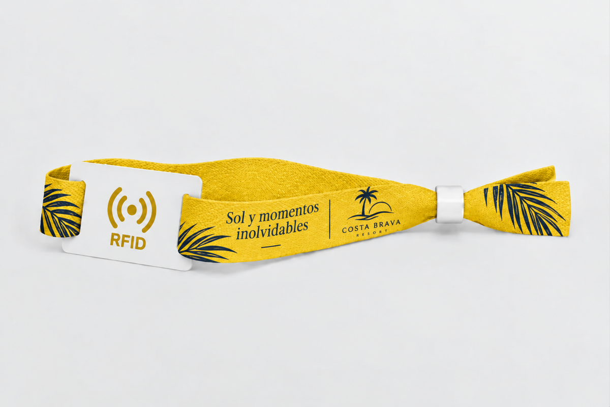 Opaski na nadgarstek z tkaniny bambusowej RFID z nadrukiem