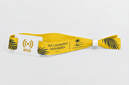 Opaski na nadgarstek z tkaniny bambusowej RFID z nadrukiem