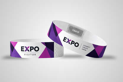 Papierowe opaski na rękę RFID – nadruk kolorowy i Mifare UL EV1