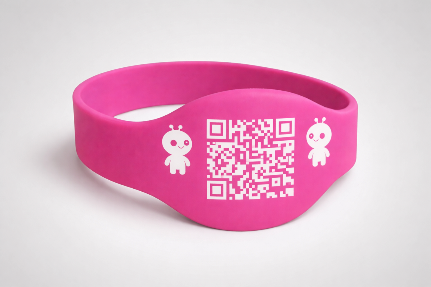 Silikonowa opaska na nadgarstek z zaawansowanym systemem RFID i kodem QR od JM Band®