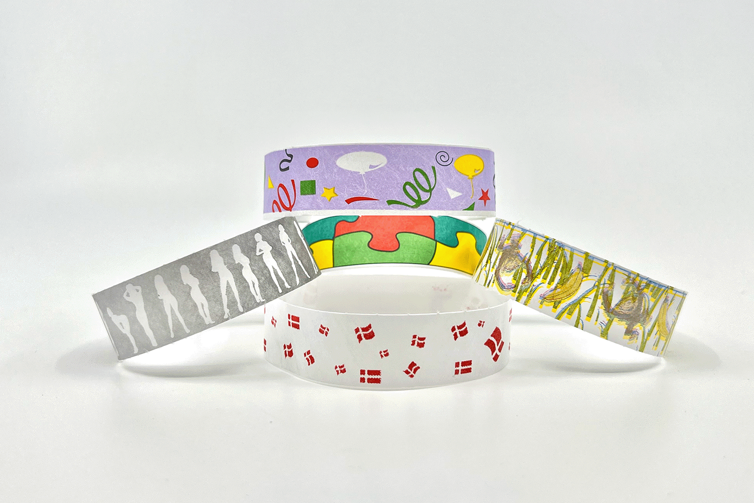 Paper Wristbands - Pre-Printed Paper wristbands JM Band EU   