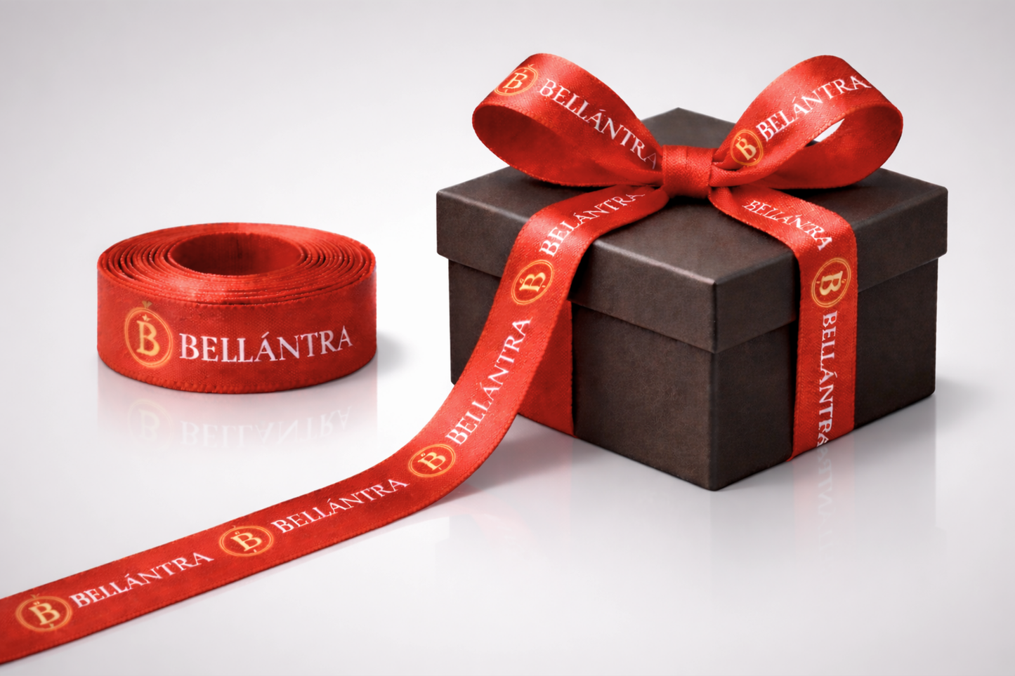 Wstążka prezentowa z tkaniny rPET z kolorowym nadrukiem