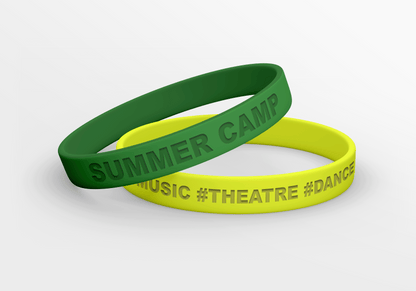 Opaski silikonowe z wytłoczeniami Opaski silikonowe JM Band®