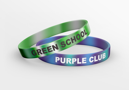 Marmurkowe silikonowe opaski na nadgarstek z wytłoczeniami Silikonowe opaski na nadgarstek JM Band®