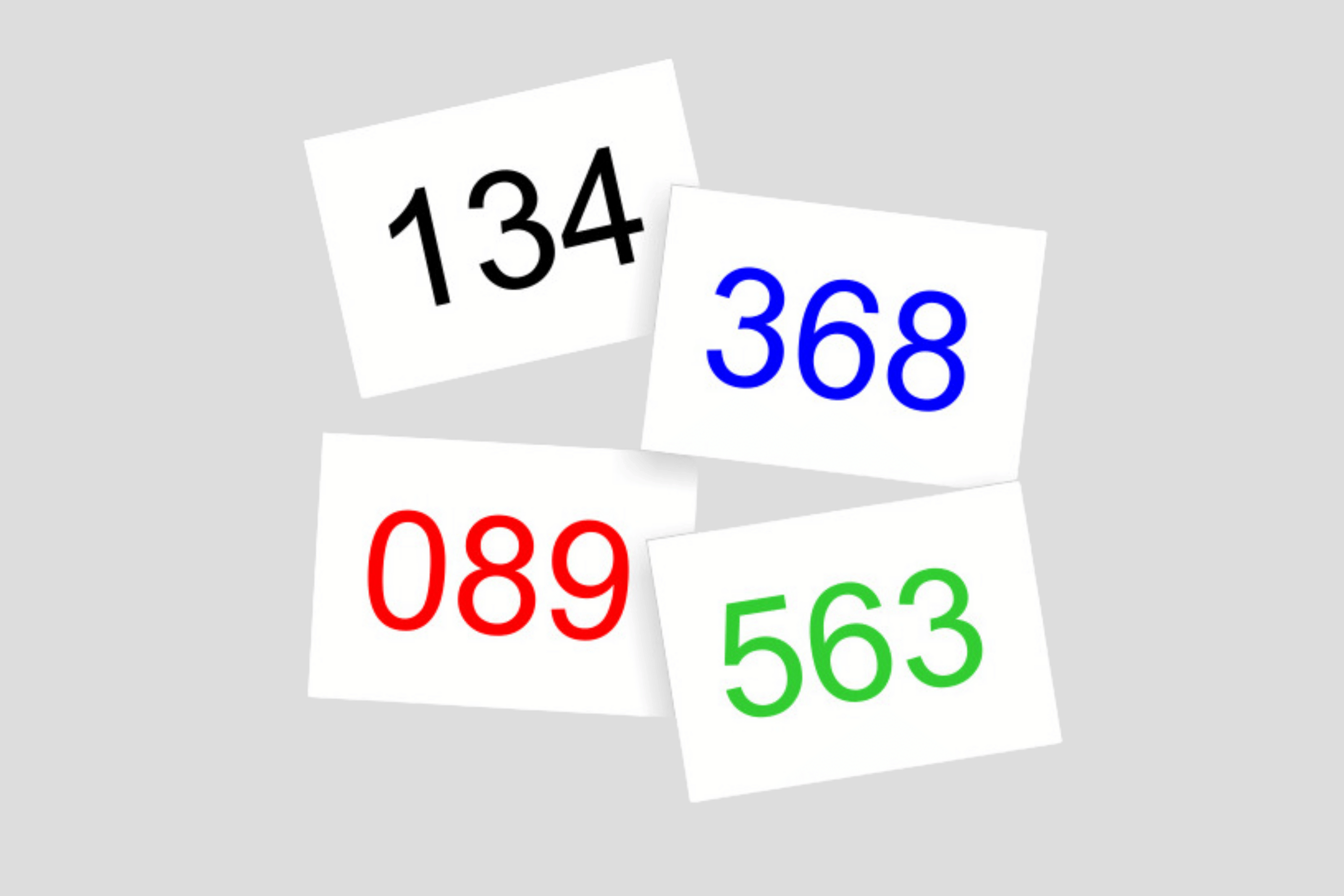 Bib Numbers in Stock Race number JM Band UK